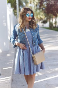 Look con vestido a rayas de la marca La Buena Juanita en el blog Un Cambio en ti misma